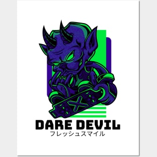 Dare Devil Monster Skater Posters and Art